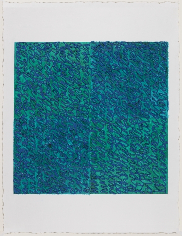 Louise P. Sloane, Blues Turquoise, 2017