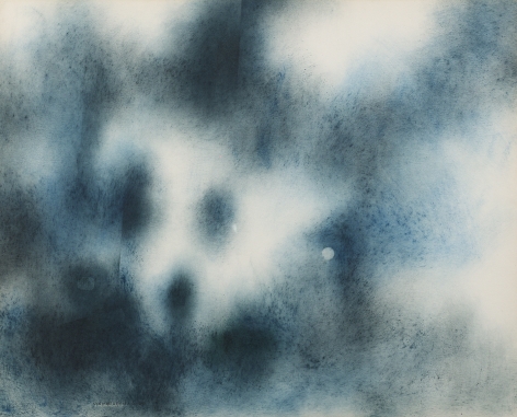 Norman Lewis, Composition in Blue Tones, 1960